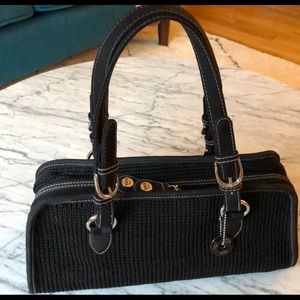 The Sak crochet black shoulder bag